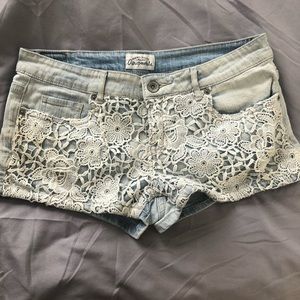 Aeropostale denim jean shorts